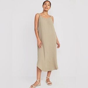 NWT Old Navy Sleeveless Shirred Maxi Dress